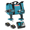Makita DLX2131X5 1/2" Hammer Drill & 1/4" Impact Driver Cordless 3.0ah 18V LXT Kit