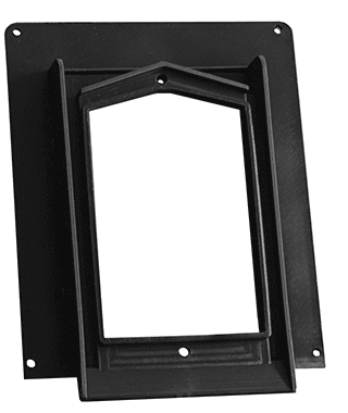 Raindog Plug Plate weatherproof outlet mounting plate, Black