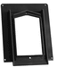 Raindog Plug Plate weatherproof outlet mounting plate, Black