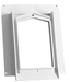 Raindog Plug Plate weatherproof outlet mounting plate, White