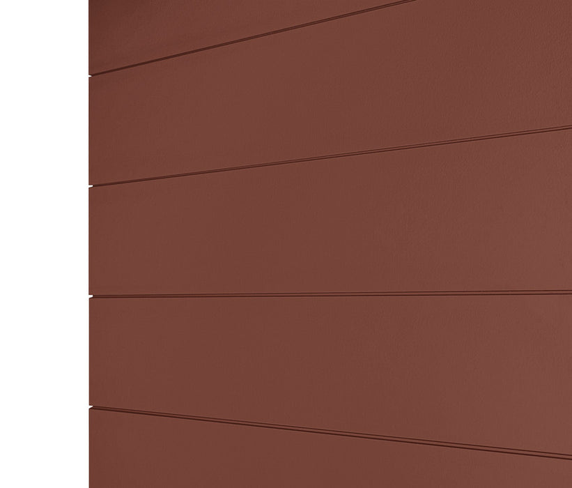 James Hardie Artisan Shiplap siding profile close-up, showing the flat shiplap reveal and lock joint