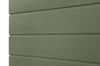 James Hardie Artisan Square Channel siding profile close-up, showing the recessed channel reveal and lock joint