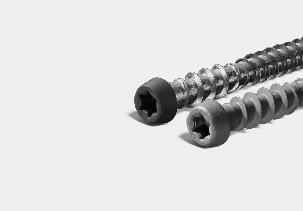 Starborn CAP-TOR xd epoxy coated color-matched deck screws for composite and PVC decking
