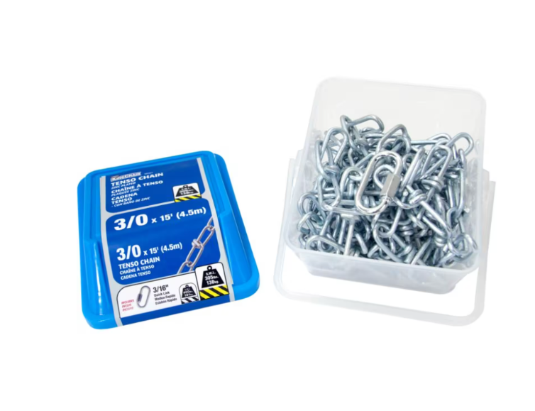 King Chain 3/0 x 15 ft. Double Loop Chain