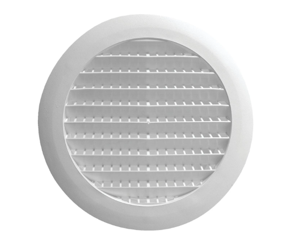 6" Round Plastic Louver Vent - VP160W