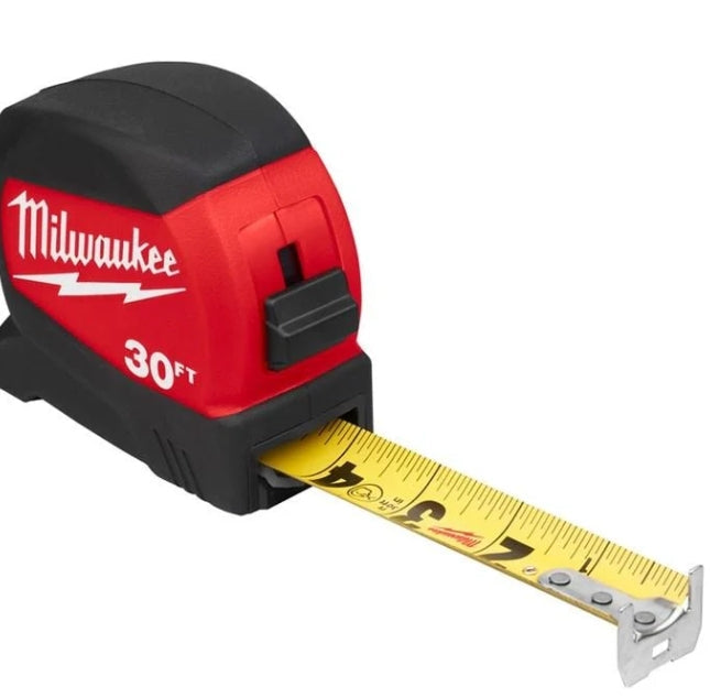 Milwaukee - 1-3/16" x 30' Compact Measuring Tape - 48-22-0430