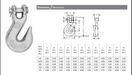 King Chain - G43 Clevis Grab Hook  (Select Size)