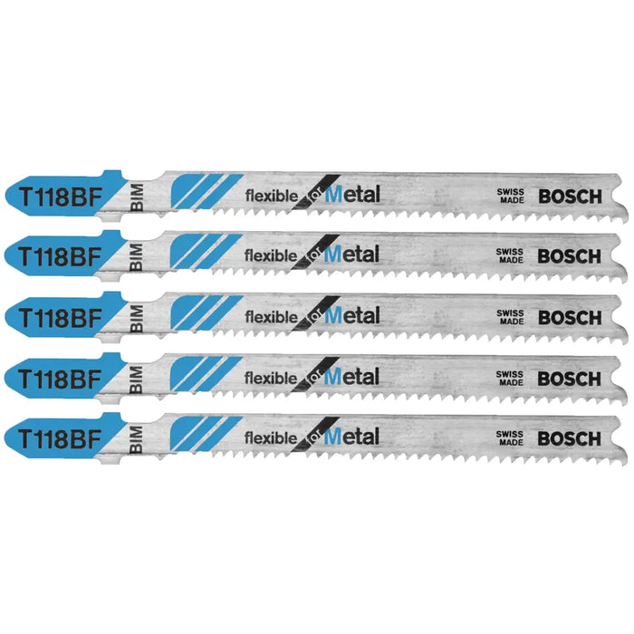 Bosch T118BF T-Shank Jig Saw Blades for Metal