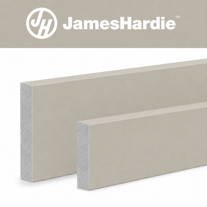 James Hardie HardieTrim Smooth 5/4 x 5.5 in. Board, Primed for Paint