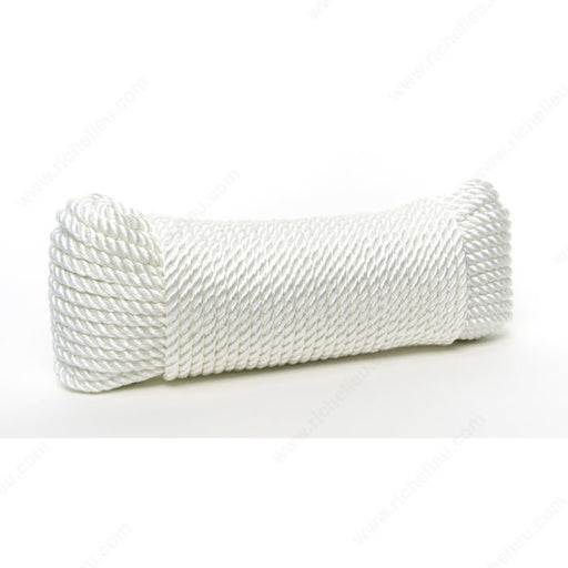 King Cord - 1/4" x 100' Twisted Nylon Rope (White) - 342251BG