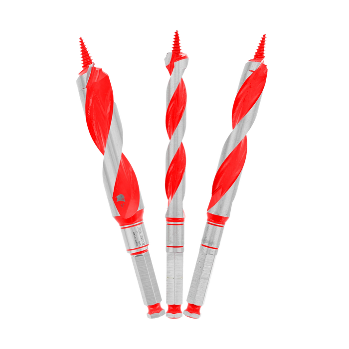 3 pc Auger Bit Set for Wood & Nail-Embedded Wood (3-Piece)