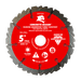 Diablo Concrete Demon Diamond Segmented Turbo Tuckpoint Blade for Mortar Joints, 5 in.