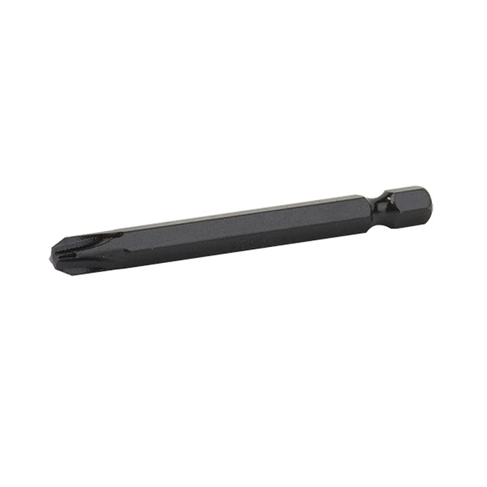 Black #3 Phillips color coded screwdriver bit, 2-3/4 in. long