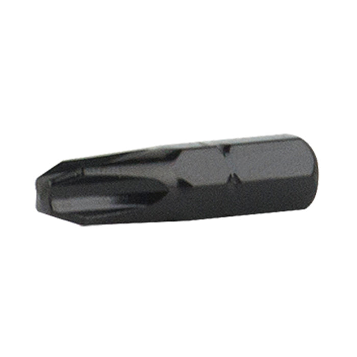 Black #3 Phillips color coded screwdriver bit, 1 in. long