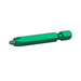 Green #1 square recess color coded screwdriver bit, 2 in. long
