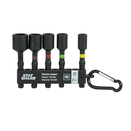 Exchange-A-Blade Stay Sharp 2 in. x Assorted Torsion Impact Bit Clip Nutsetter (5 Pc Multipack) Professional item 76052