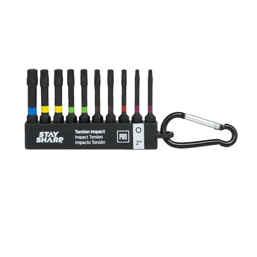 Exchange-A-Blade Stay Sharp 2 in. x Assorted Torsion Impact Bit Clip Torx (10 Pc Multipack) item 76005