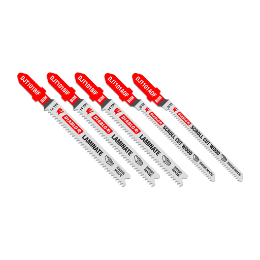 Diablo DJT505 Bi-Metal Jig Saw Blade Set for Laminate Material (5-Piece)