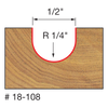 1/4" Radius Round Nose Bit