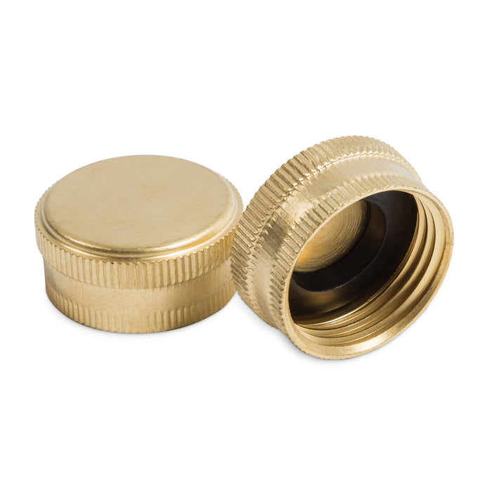 Gilmour 0503 solid brass hose caps, 2-pack
