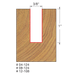 3/8" (Dia.) Double Flute Straight Bit