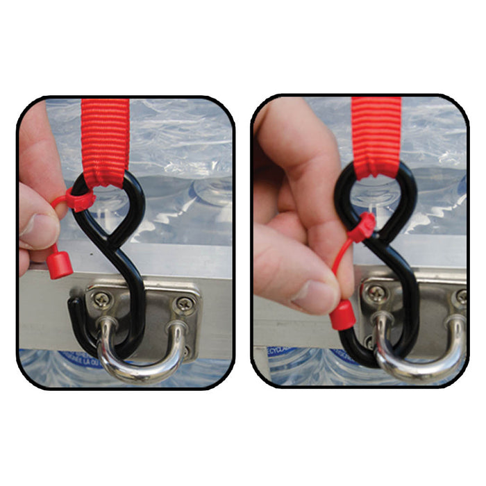 3/4" x 10' Mini Ratchet Straps with Cap Lock Hooks - 4 Pack (600 lb max load) - 07E31405