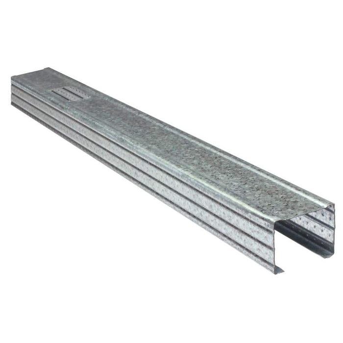 Galvanized steel wall framing stud, 25 gauge (ClarkDietrich 1-5/8 in. x 10 ft. stud shown; 6 in. width not pictured)