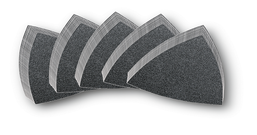 FEIN Triangular Sanding Sheets, 80 mm Hook and Loop, 50 Pack, Assorted (10 each)