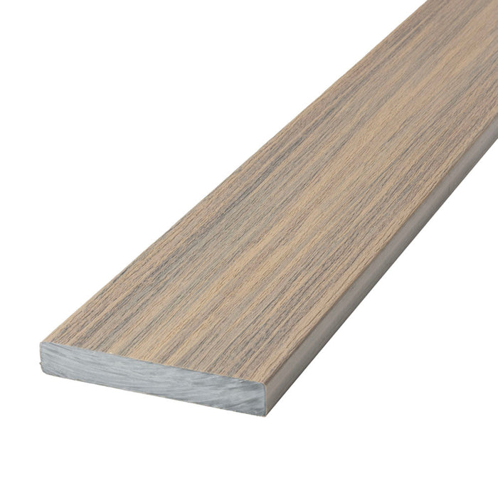 Deckorators Voyage composite deck board, Costa, solid profile close-up