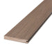 Deckorators Voyage composite deck board, Khaya, grooved profile close-up
