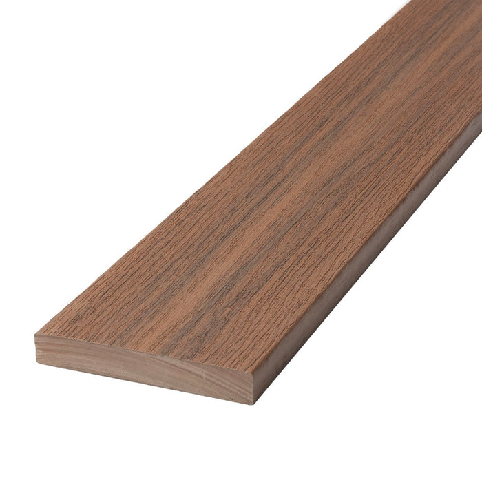 Deckorators Voyage composite deck board, Mesa, solid profile close-up