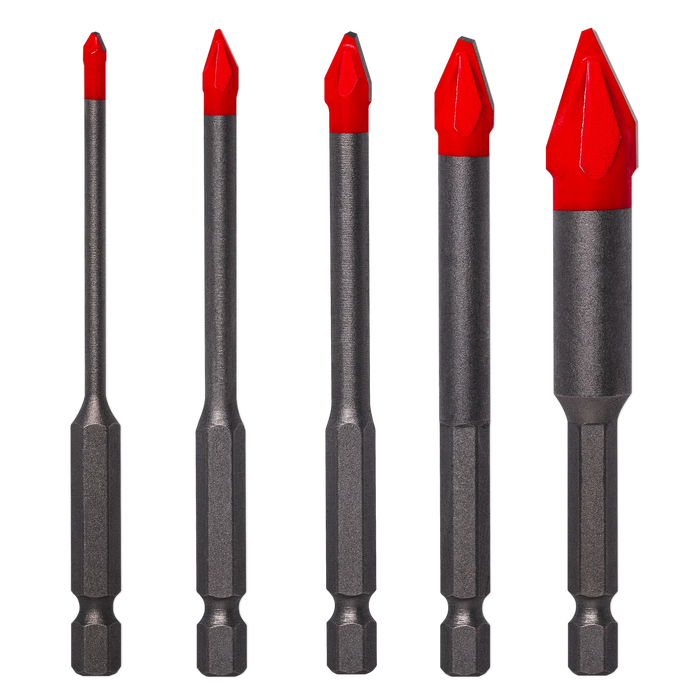 Diablo DMANSP1070-S5 Hard Tile & Stone Carbide Tipped Drill Bit Set (5-pc)