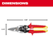 Milwaukee - 10" Straight Cut Aviation Snips - 48-22-4560