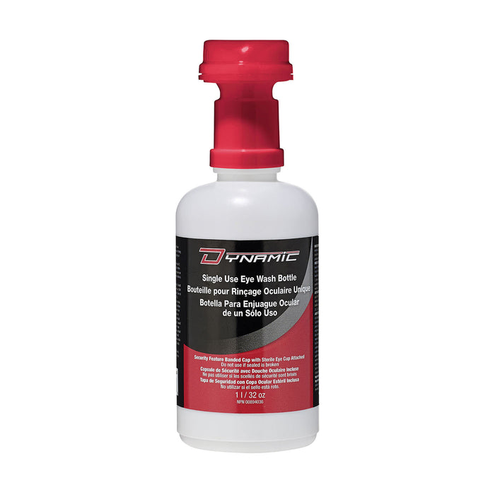 Dynamic FAEW032SU sterile eye wash, 32 oz bottle with eye cap