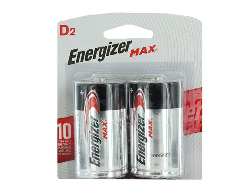 Energizer Max Alkaline D Batteries 2-Pack