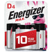 Energizer Max Alkaline D Batteries 4-Pack