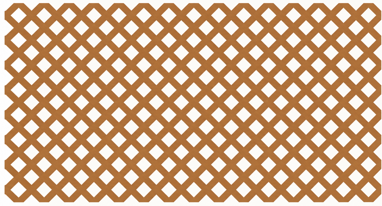 Diagonal Lattice Panel, 4 x 8 ft (Western Red Cedar)
