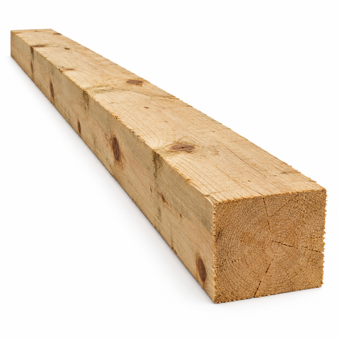 3" x 3" Mill Run SPF Green Rough Dimensional Lumber, 8'