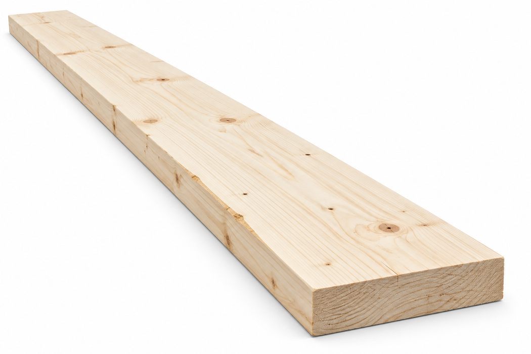 2" x 8" #3 SPF KDHT S4S Dimensional Lumber, 14'