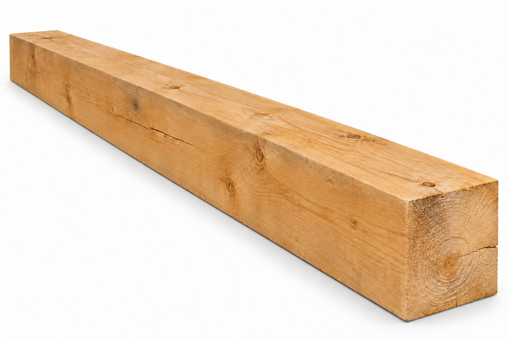 6" x 6" Utility Douglas Fir Green S4S Dimensional Lumber, 12'