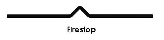 Fire Stop Flashing Metal Galvanized 5