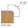 1/8" Radius Rounding Over Bit