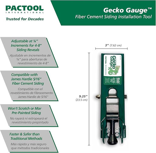 PacTool - 5-8" Gecko Gauge Siding Gauges - SA903