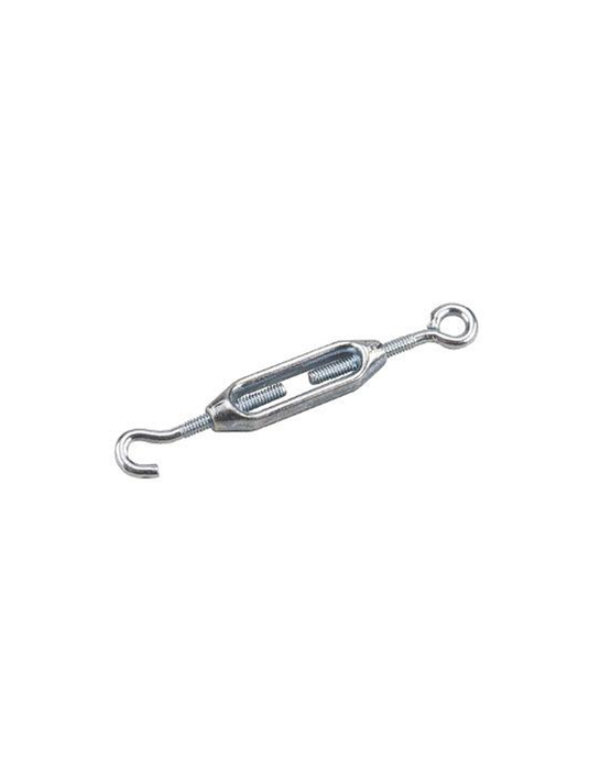Zinc hook and eye turnbuckle
