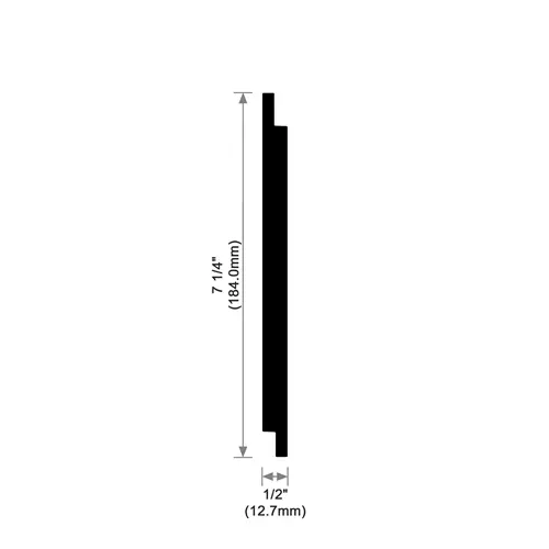 5/8" x 7-1/4" Primed Shiplap MDF Moulding 16-ft.