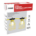 Prime Wire & Cable 100 ft 12/3 10-Socket Temporary Light String with Metal Cages, Yellow