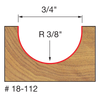 3/8" Radius Round Nose Bit
