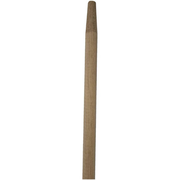 Hardwood broom handle with tapered end