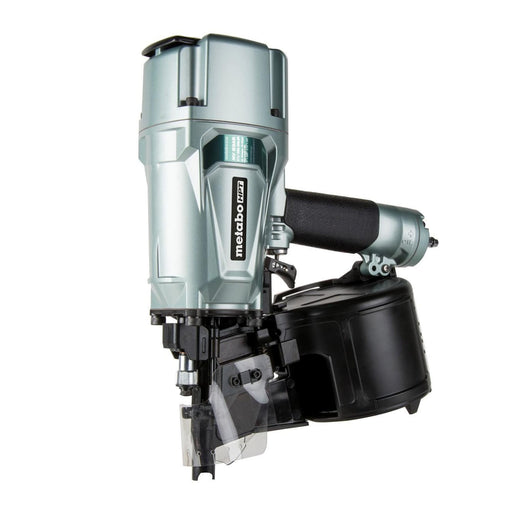 Metabo HPT NV83A5 3-1/4 in. coil framing nailer, angled view