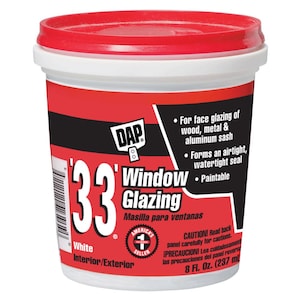 DAP 33 Window Glazing, White, 237 mL